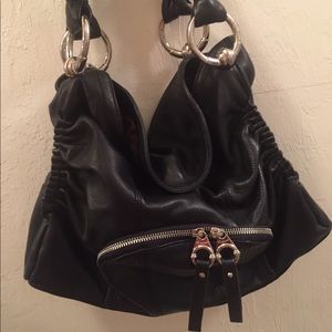 Black Leather Purse